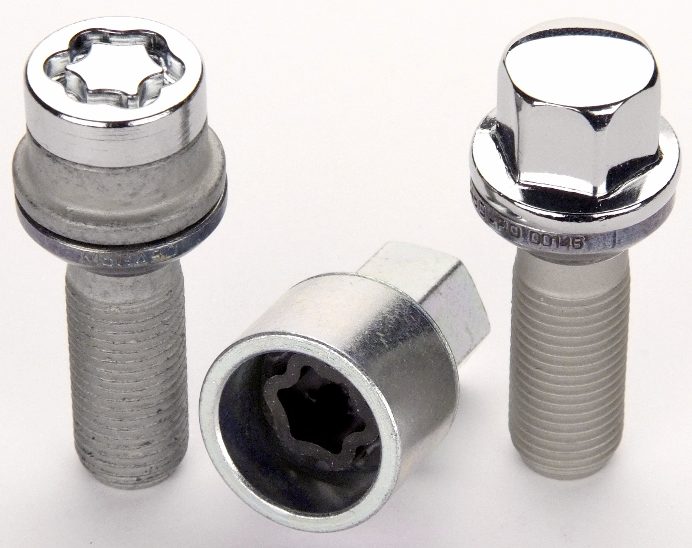 Amazon.com: McGard 68018 Chrome M14 x 1.5 Thread Size Radius Seat